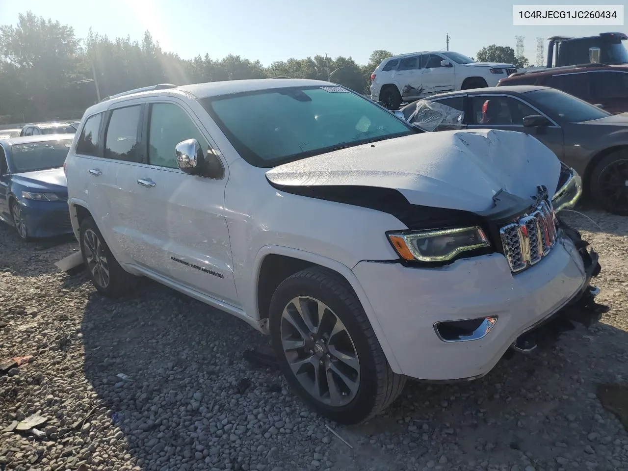 1C4RJECG1JC260434 2018 Jeep Grand Cherokee Overland