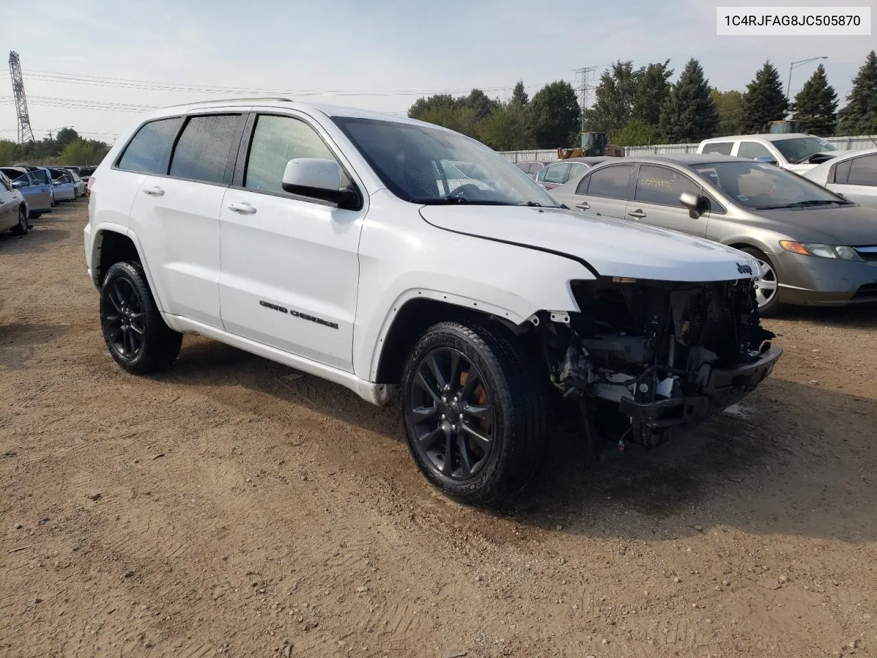 2018 Jeep Grand Cherokee Laredo VIN: 1C4RJFAG8JC505870 Lot: 72147944