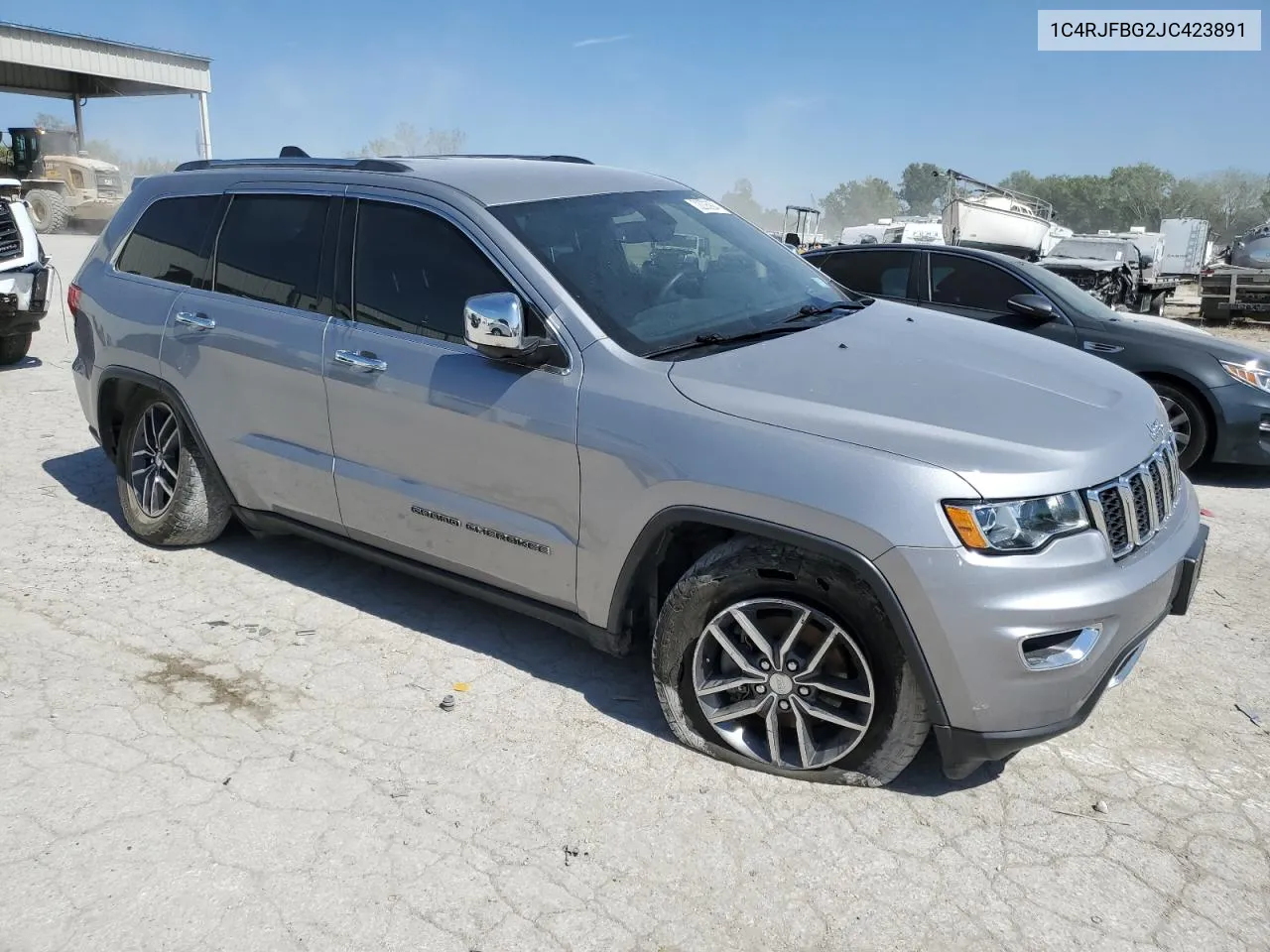 2018 Jeep Grand Cherokee Limited VIN: 1C4RJFBG2JC423891 Lot: 72205994