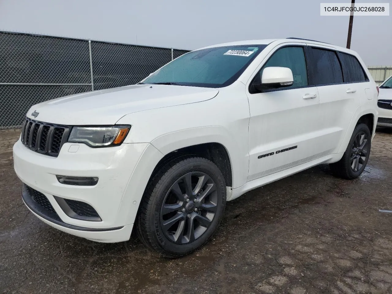 2018 Jeep Grand Cherokee Overland VIN: 1C4RJFCG0JC268028 Lot: 72230064