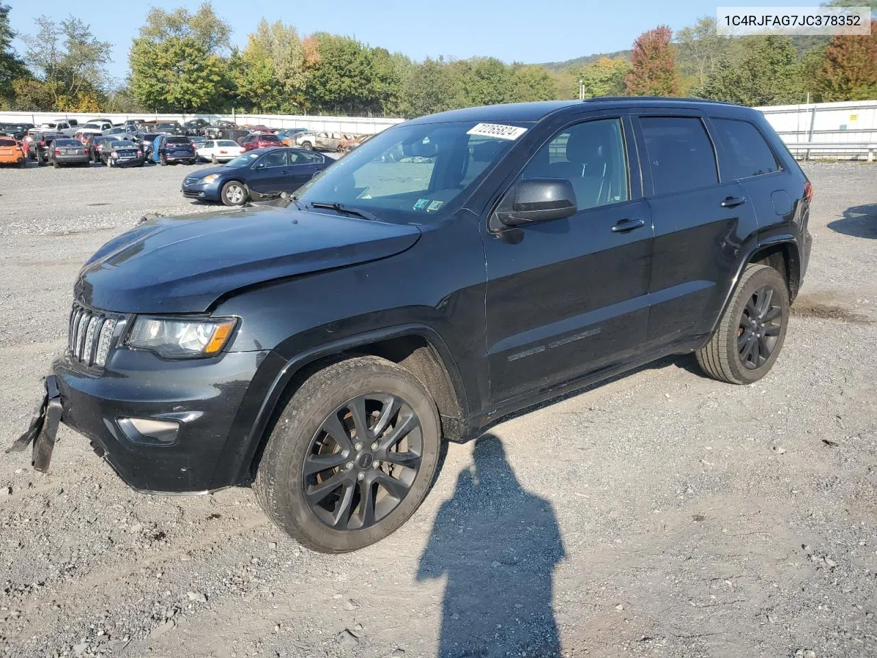 2018 Jeep Grand Cherokee Laredo VIN: 1C4RJFAG7JC378352 Lot: 72265824