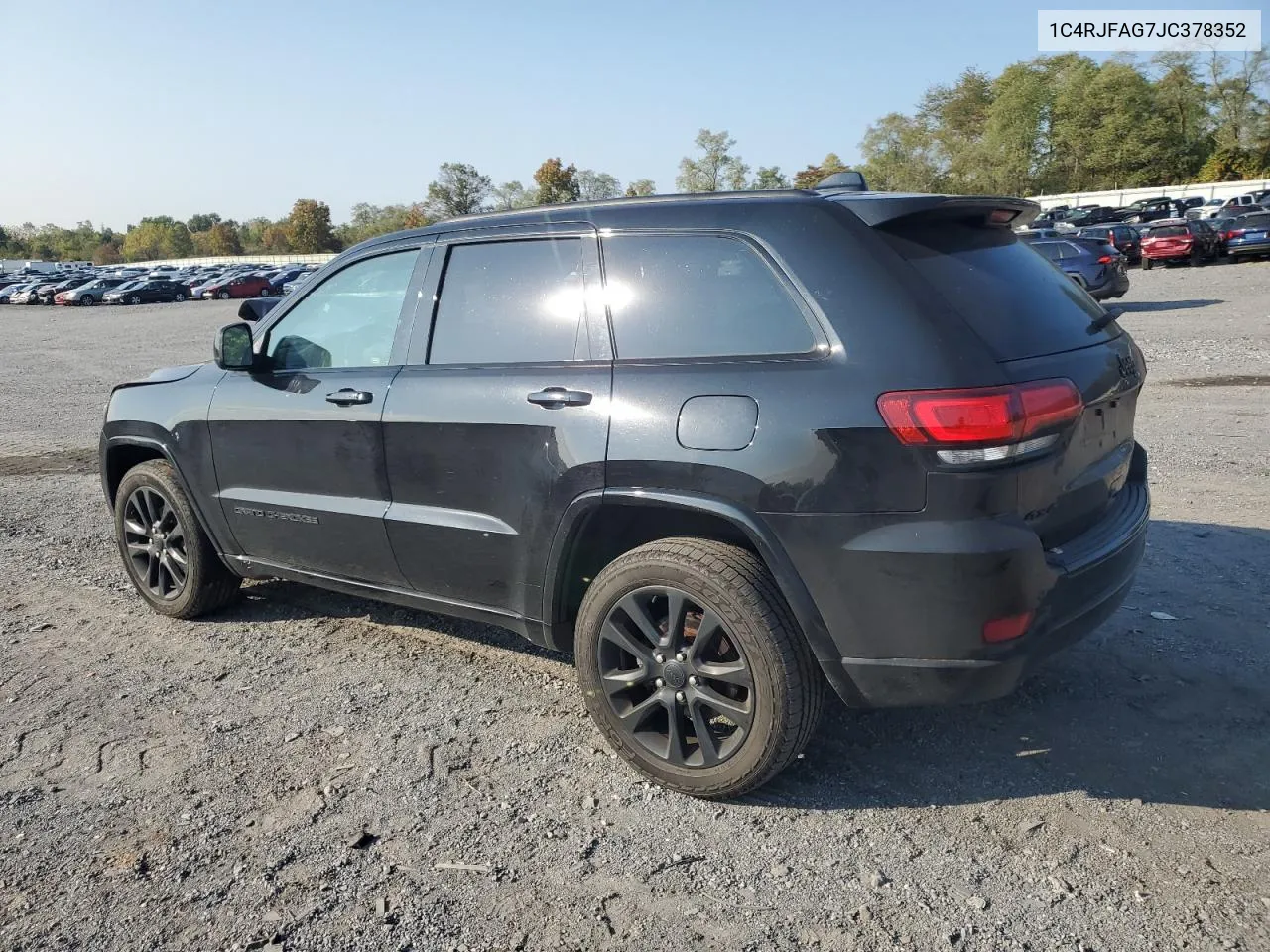 2018 Jeep Grand Cherokee Laredo VIN: 1C4RJFAG7JC378352 Lot: 72265824