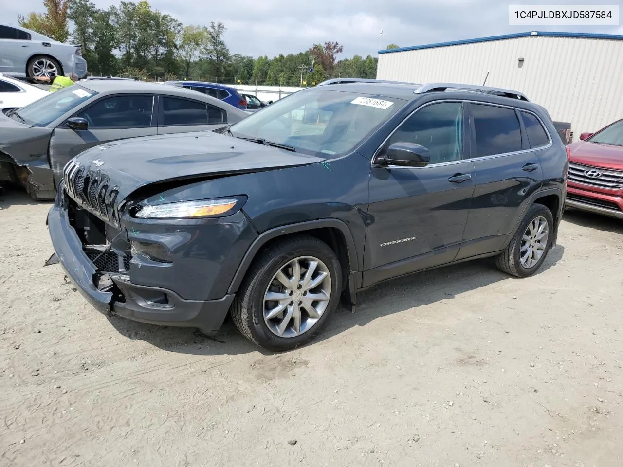 2018 Jeep Cherokee Limited VIN: 1C4PJLDBXJD587584 Lot: 72381684