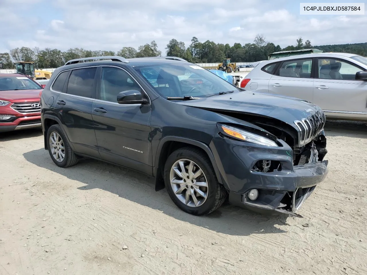 2018 Jeep Cherokee Limited VIN: 1C4PJLDBXJD587584 Lot: 72381684