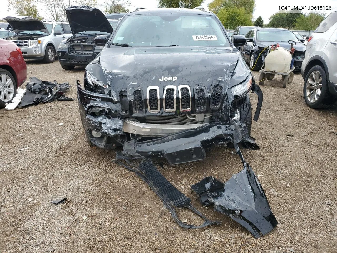 1C4PJMLX1JD618126 2018 Jeep Cherokee Latitude Plus