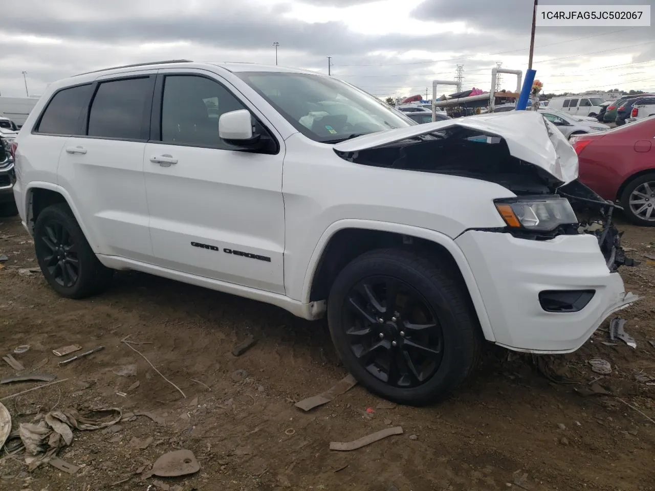 2018 Jeep Grand Cherokee Laredo VIN: 1C4RJFAG5JC502067 Lot: 72540914