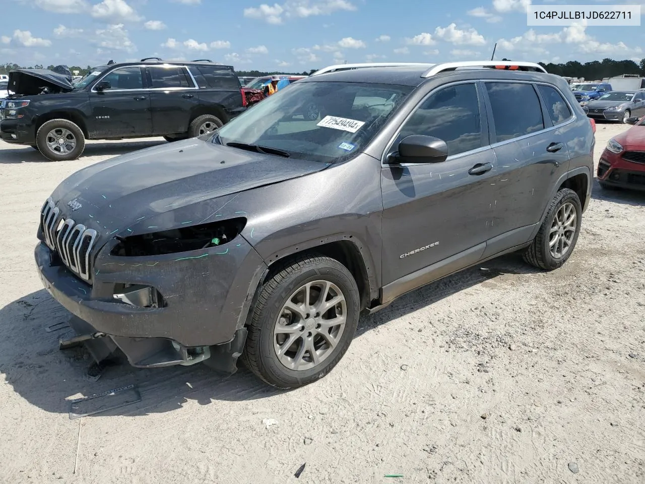 2018 Jeep Cherokee Latitude Plus VIN: 1C4PJLLB1JD622711 Lot: 72549494