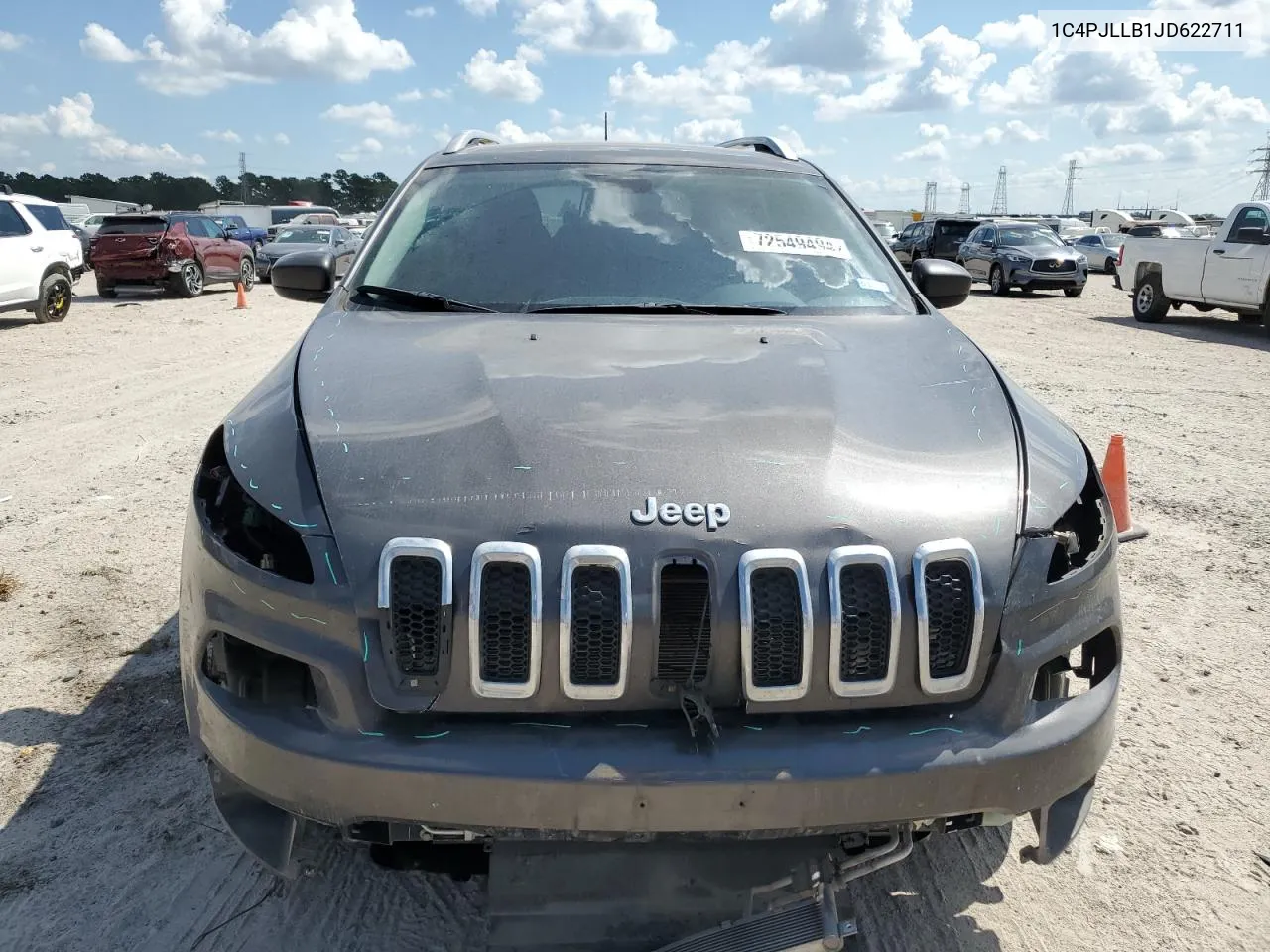 1C4PJLLB1JD622711 2018 Jeep Cherokee Latitude Plus