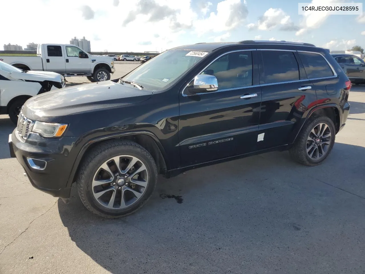 2018 Jeep Grand Cherokee Overland VIN: 1C4RJECG0JC428595 Lot: 72560454