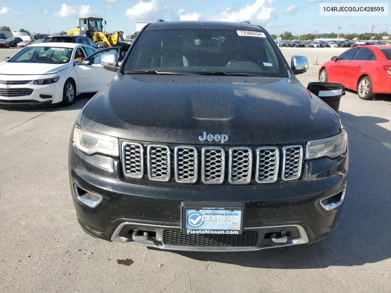 2018 Jeep Grand Cherokee Overland VIN: 1C4RJECG0JC428595 Lot: 72560454