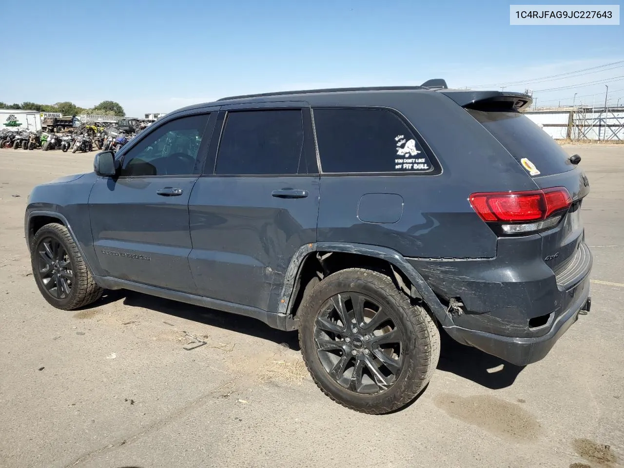 2018 Jeep Grand Cherokee Laredo VIN: 1C4RJFAG9JC227643 Lot: 72562654