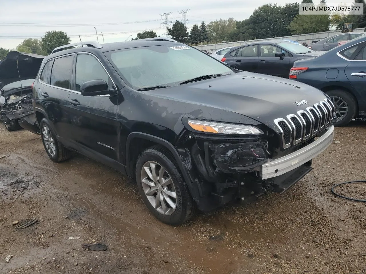 2018 Jeep Cherokee Limited VIN: 1C4PJMDX7JD578777 Lot: 72568454