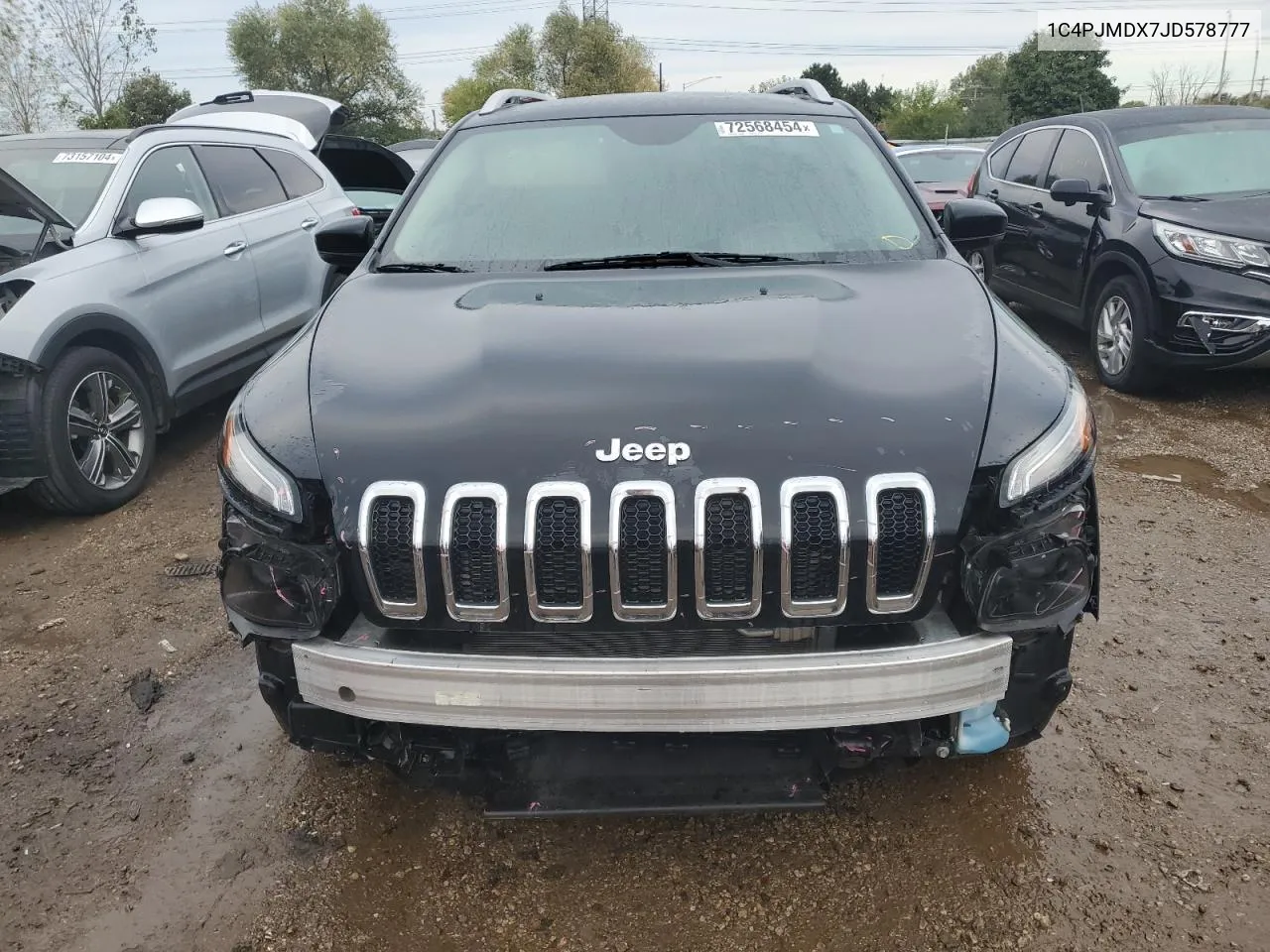 2018 Jeep Cherokee Limited VIN: 1C4PJMDX7JD578777 Lot: 72568454