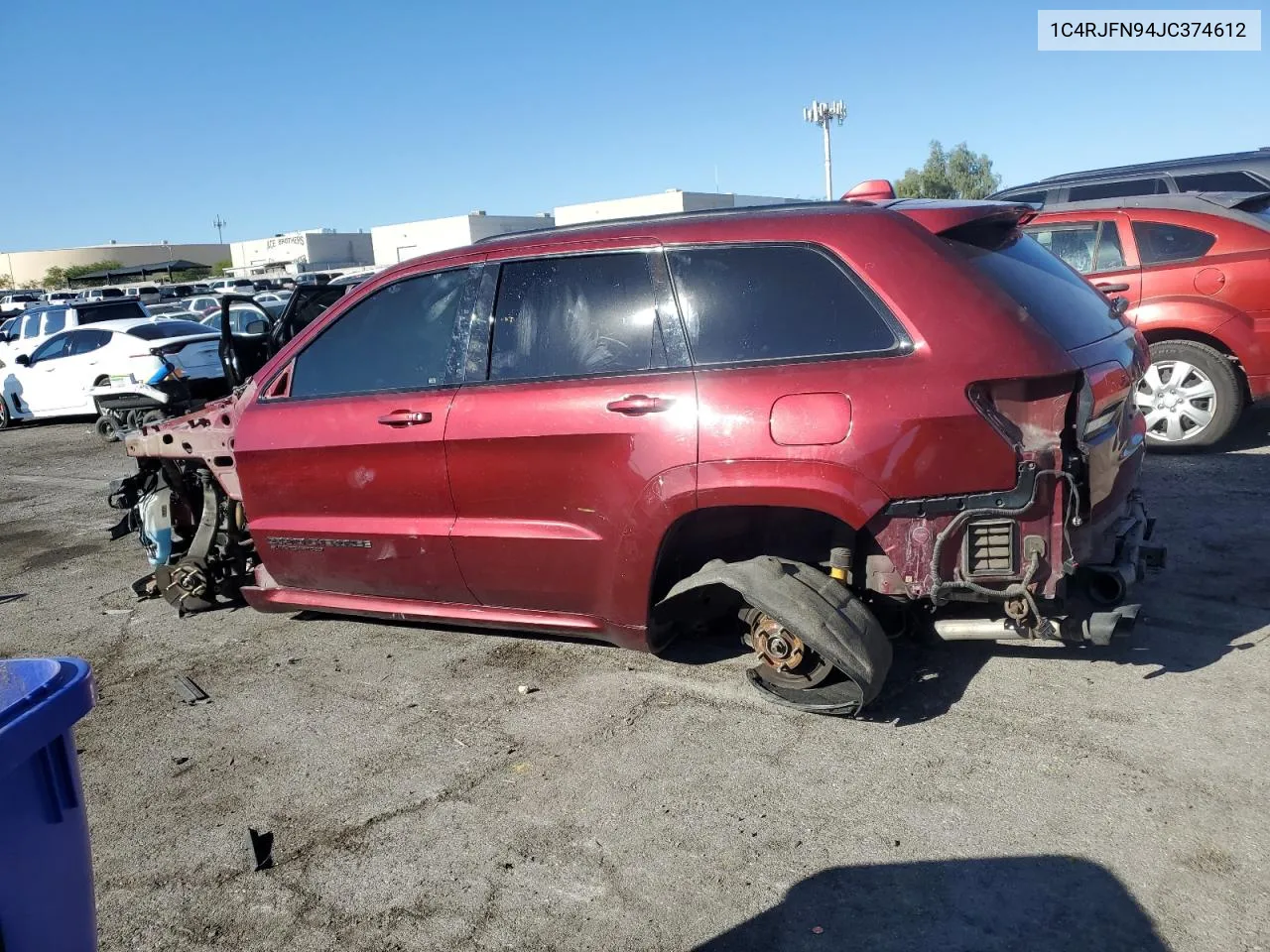 2018 Jeep Grand Cherokee Trackhawk VIN: 1C4RJFN94JC374612 Lot: 72631354