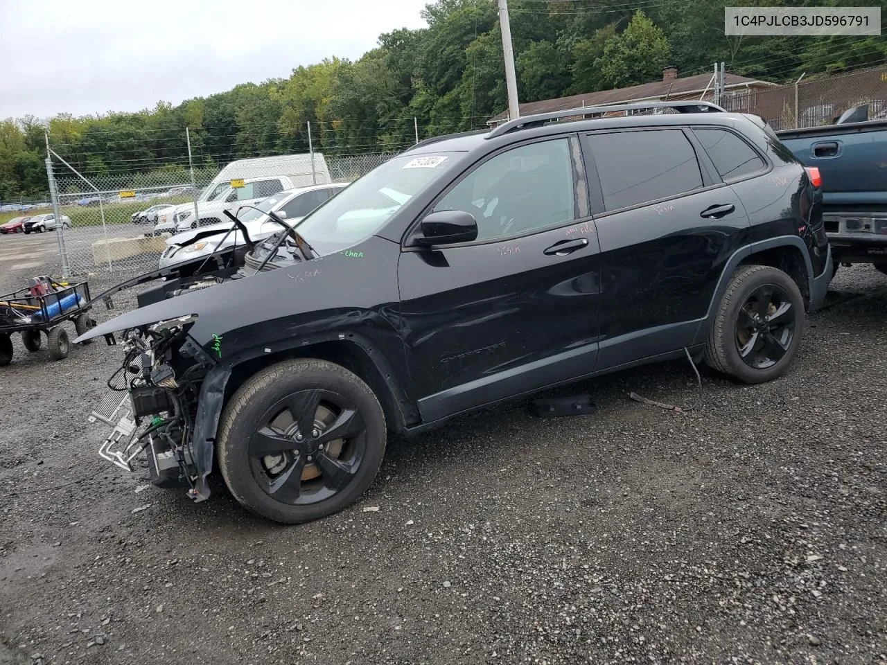 2018 Jeep Cherokee Latitude VIN: 1C4PJLCB3JD596791 Lot: 72912034