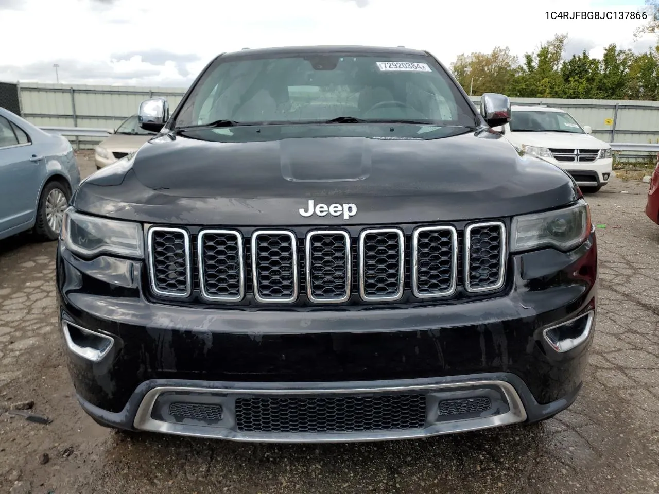 1C4RJFBG8JC137866 2018 Jeep Grand Cherokee Limited