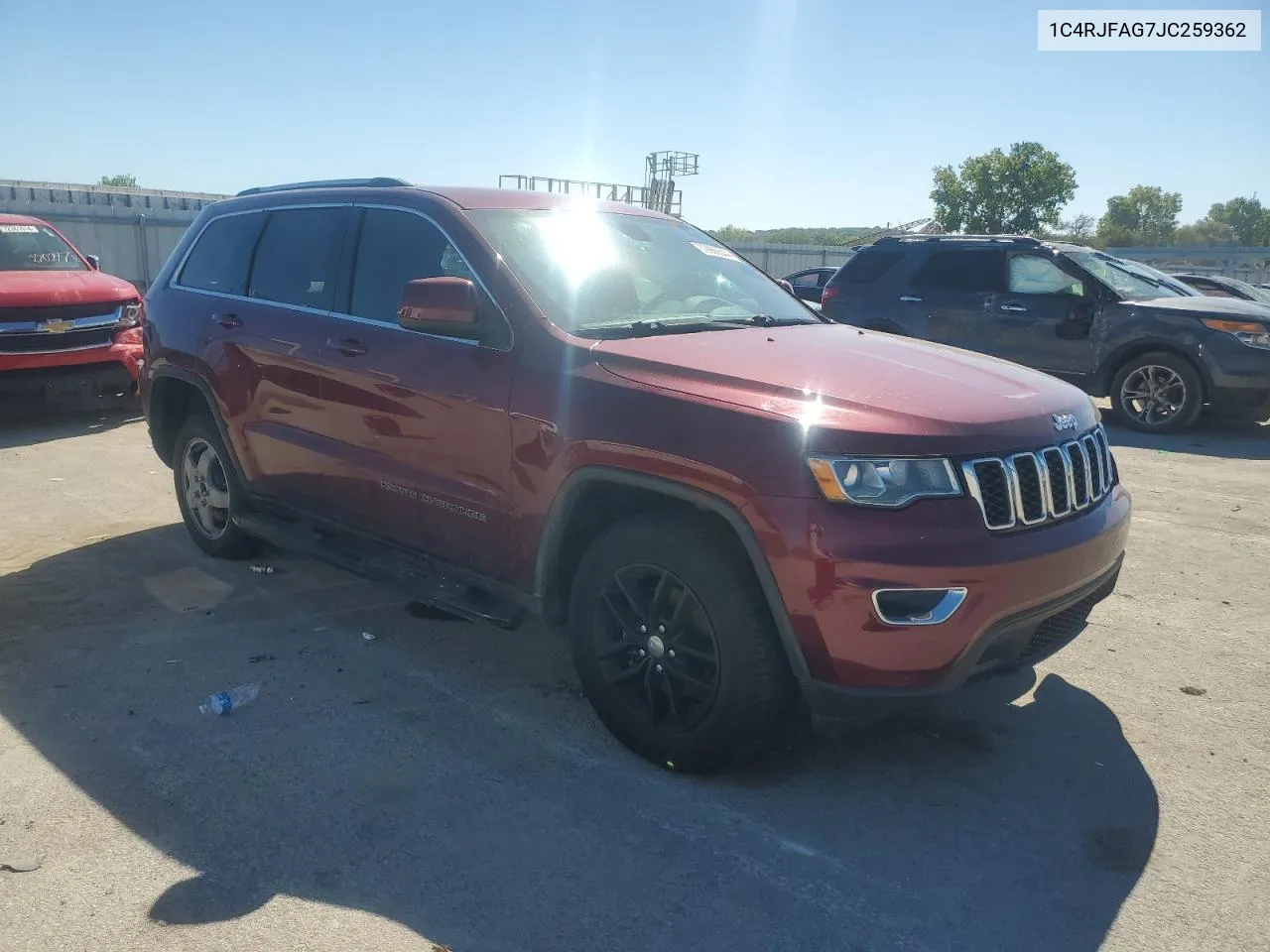 2018 Jeep Grand Cherokee Laredo VIN: 1C4RJFAG7JC259362 Lot: 72966544