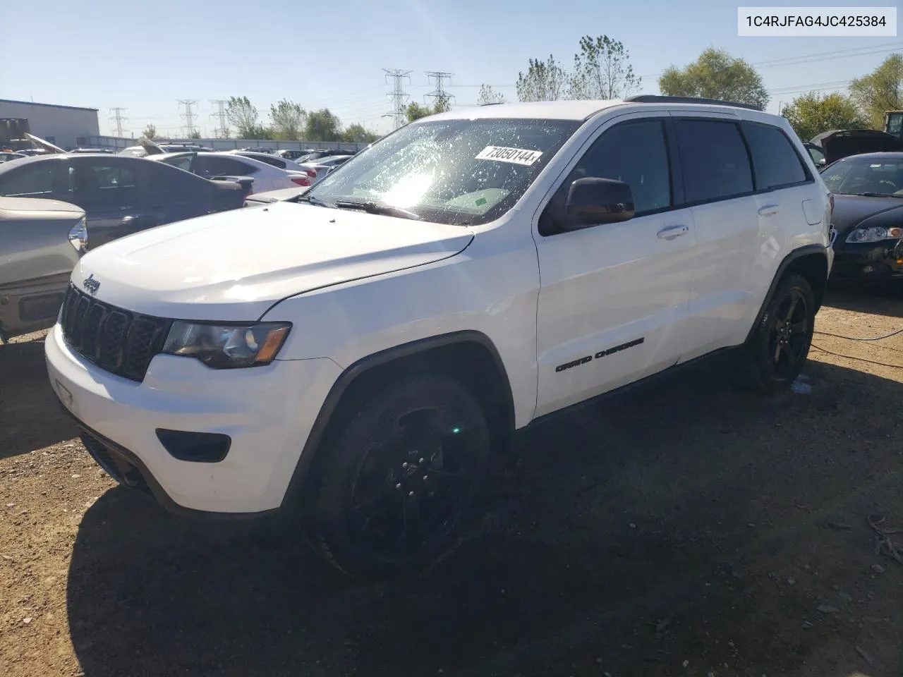 2018 Jeep Grand Cherokee Laredo VIN: 1C4RJFAG4JC425384 Lot: 73050144