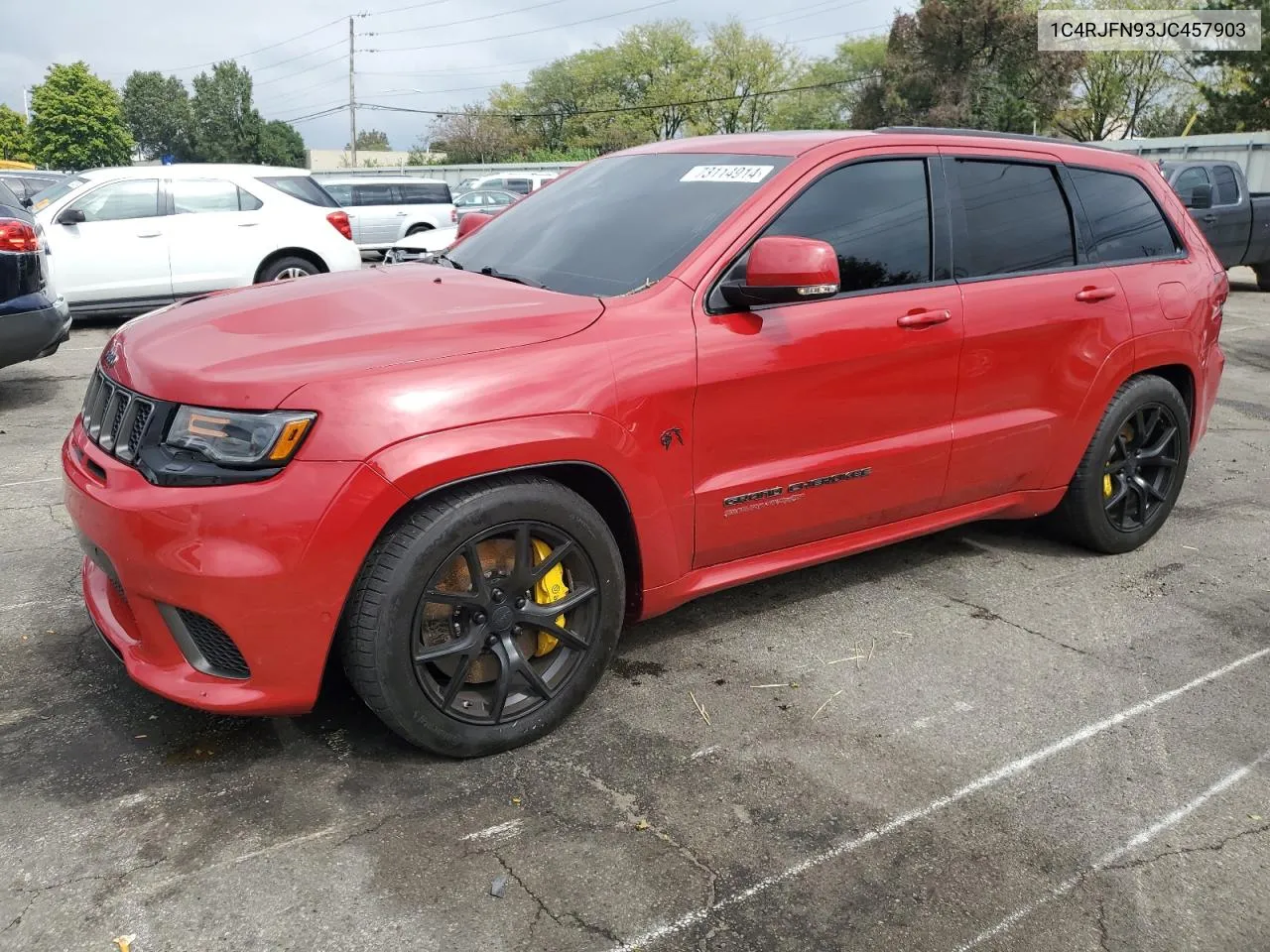 2018 Jeep Grand Cherokee Trackhawk VIN: 1C4RJFN93JC457903 Lot: 73114914