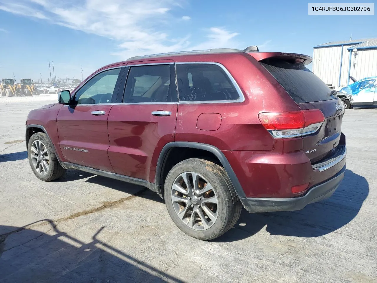 2018 Jeep Grand Cherokee Limited VIN: 1C4RJFBG6JC302796 Lot: 73181034