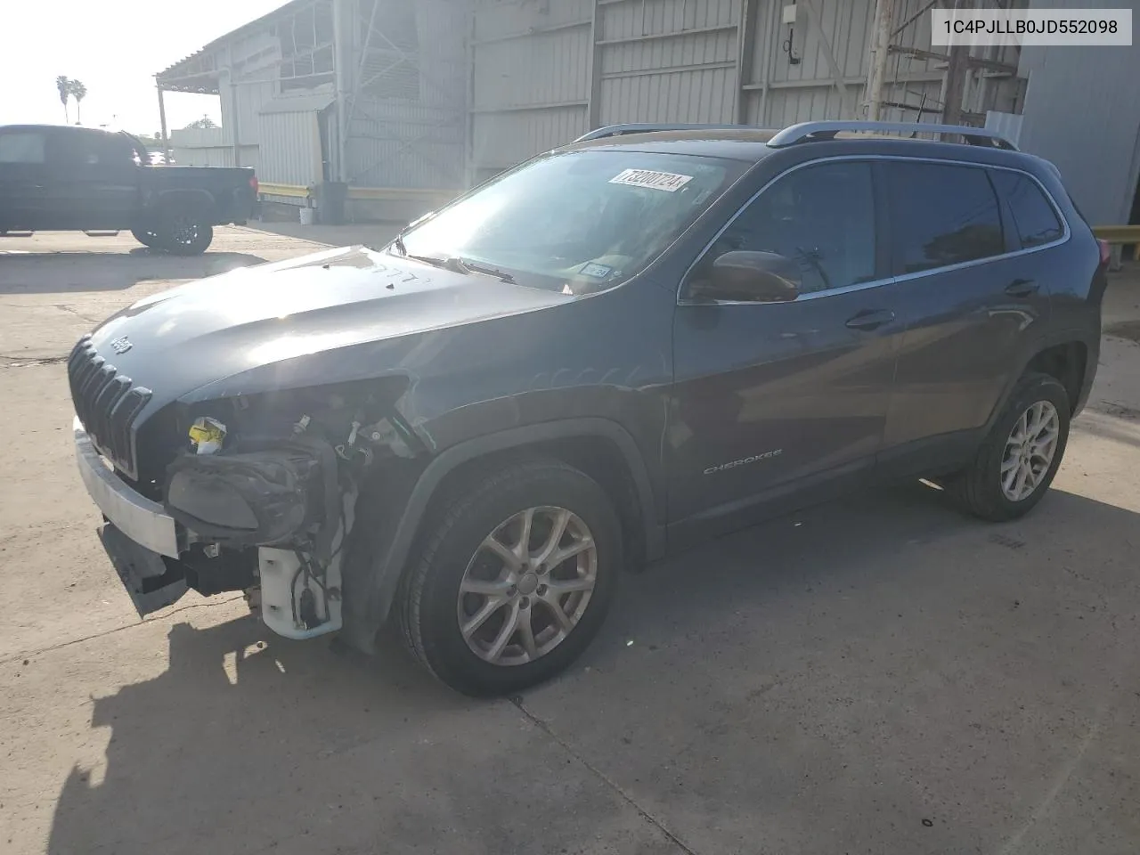 2018 Jeep Cherokee Latitude Plus VIN: 1C4PJLLB0JD552098 Lot: 73200724