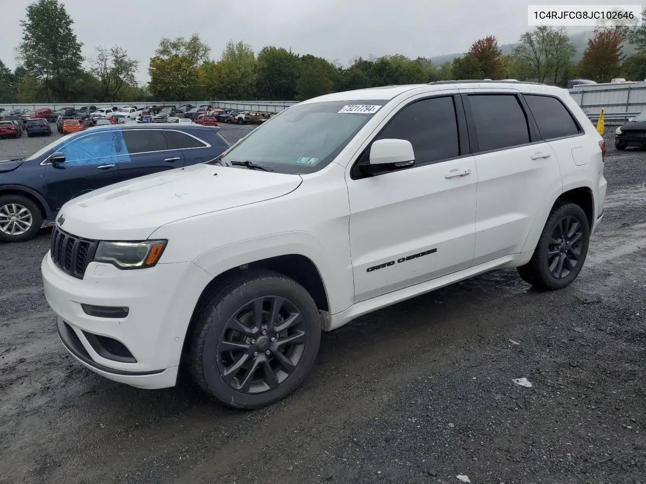 2018 Jeep Grand Cherokee Overland VIN: 1C4RJFCG8JC102646 Lot: 73217794