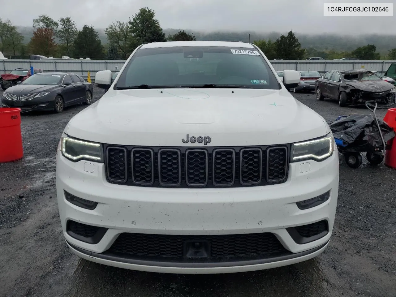 2018 Jeep Grand Cherokee Overland VIN: 1C4RJFCG8JC102646 Lot: 73217794