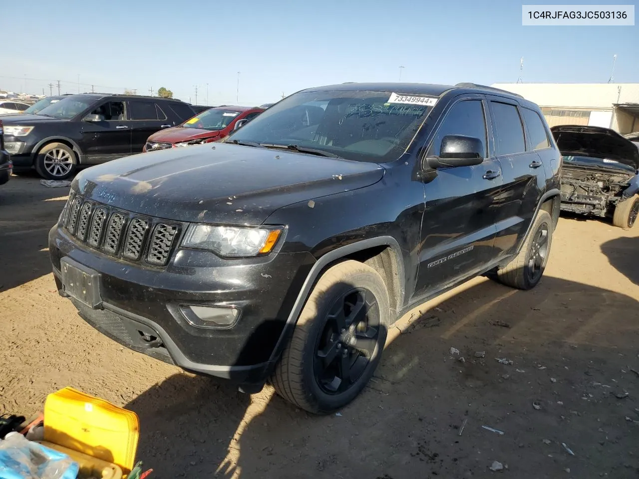 1C4RJFAG3JC503136 2018 Jeep Grand Cherokee Laredo