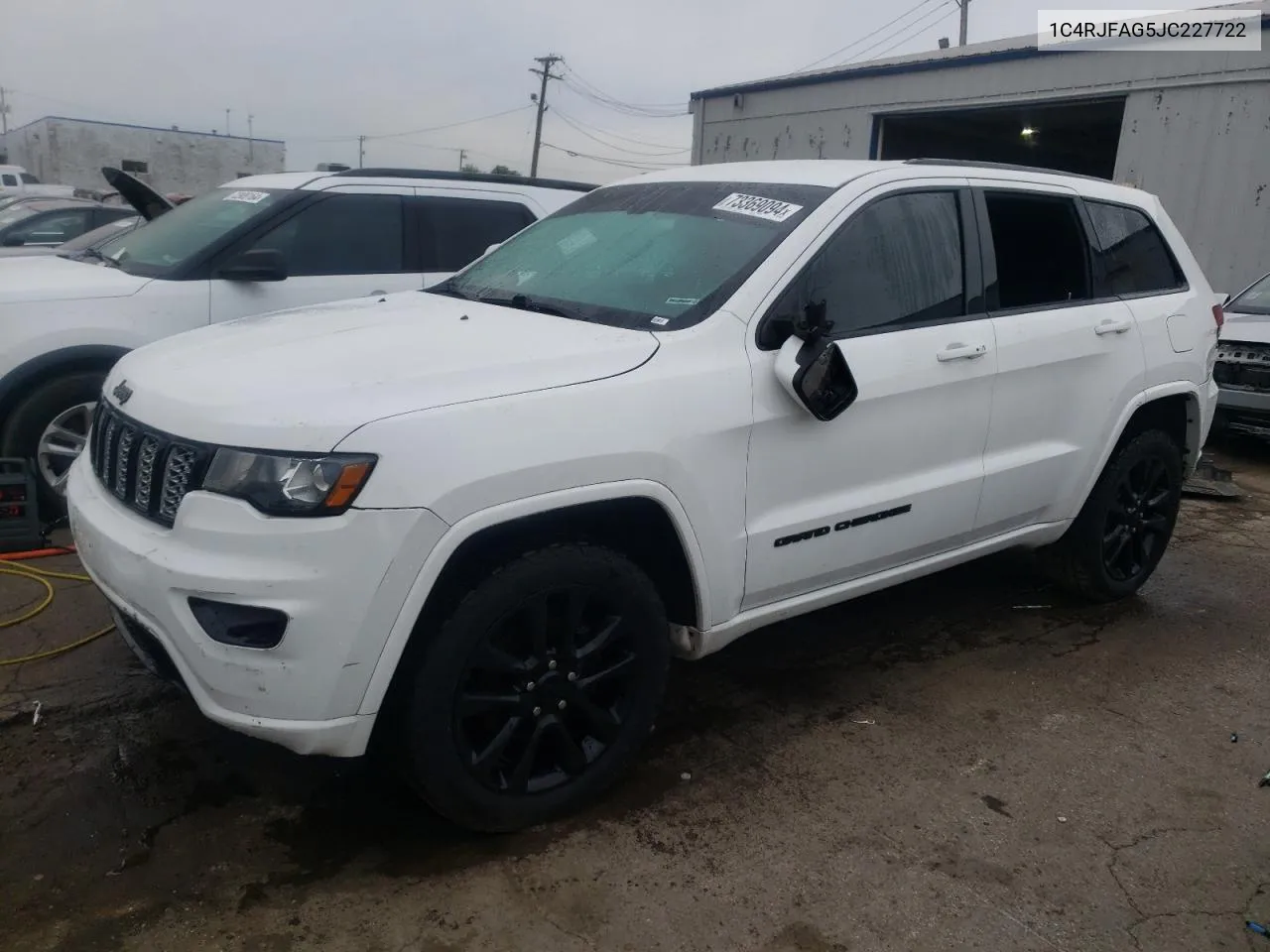 1C4RJFAG5JC227722 2018 Jeep Grand Cherokee Laredo