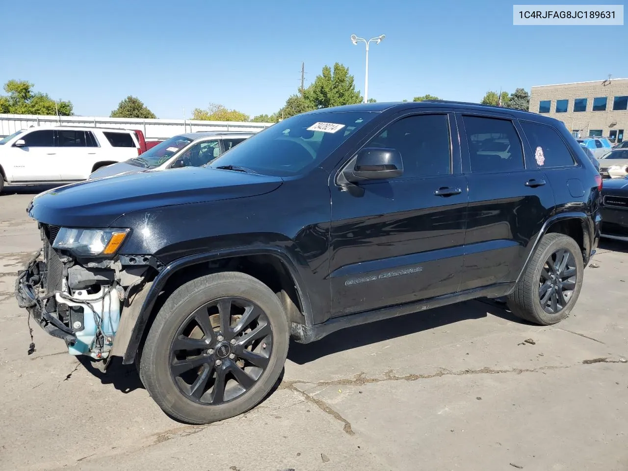 2018 Jeep Grand Cherokee Laredo VIN: 1C4RJFAG8JC189631 Lot: 73428214