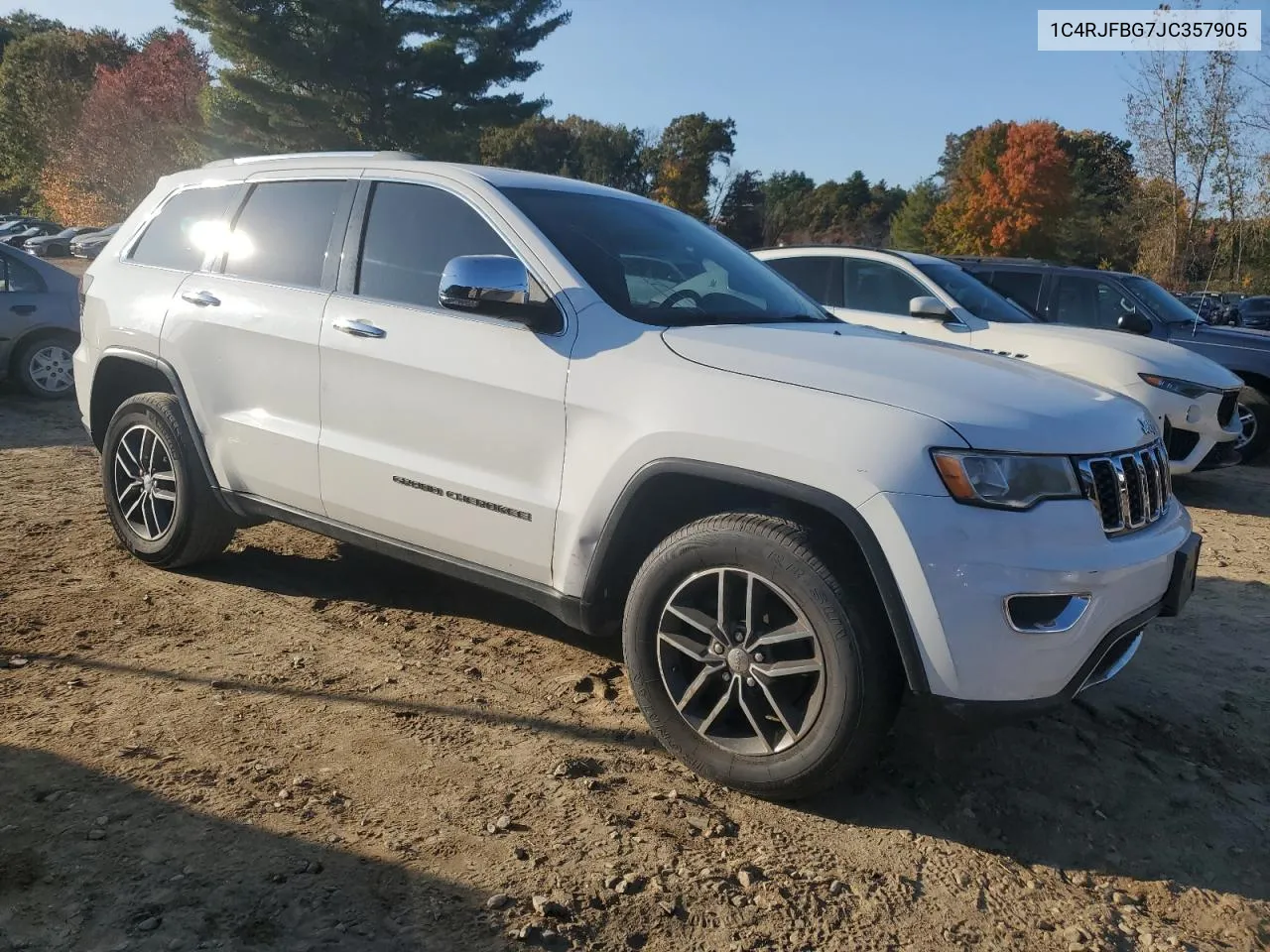 2018 Jeep Grand Cherokee Limited VIN: 1C4RJFBG7JC357905 Lot: 73470134