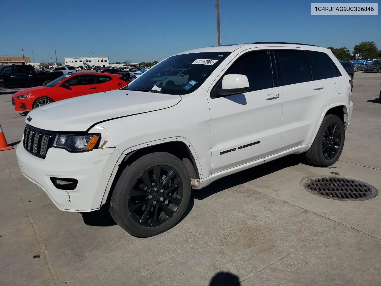 2018 Jeep Grand Cherokee Laredo VIN: 1C4RJFAG9JC336846 Lot: 73552064