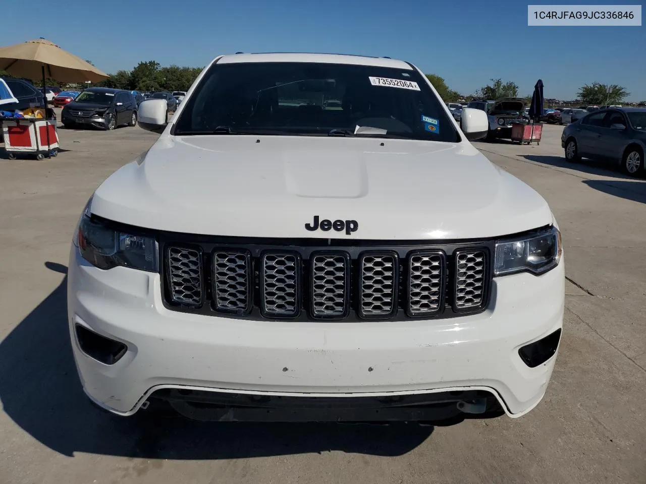 2018 Jeep Grand Cherokee Laredo VIN: 1C4RJFAG9JC336846 Lot: 73552064