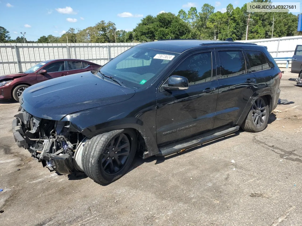 2018 Jeep Grand Cherokee Overland VIN: 1C4RJECG3JC327681 Lot: 73673624