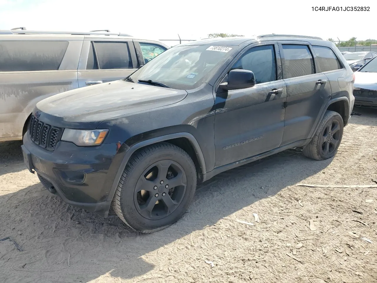 2018 Jeep Grand Cherokee Laredo VIN: 1C4RJFAG1JC352832 Lot: 73810274