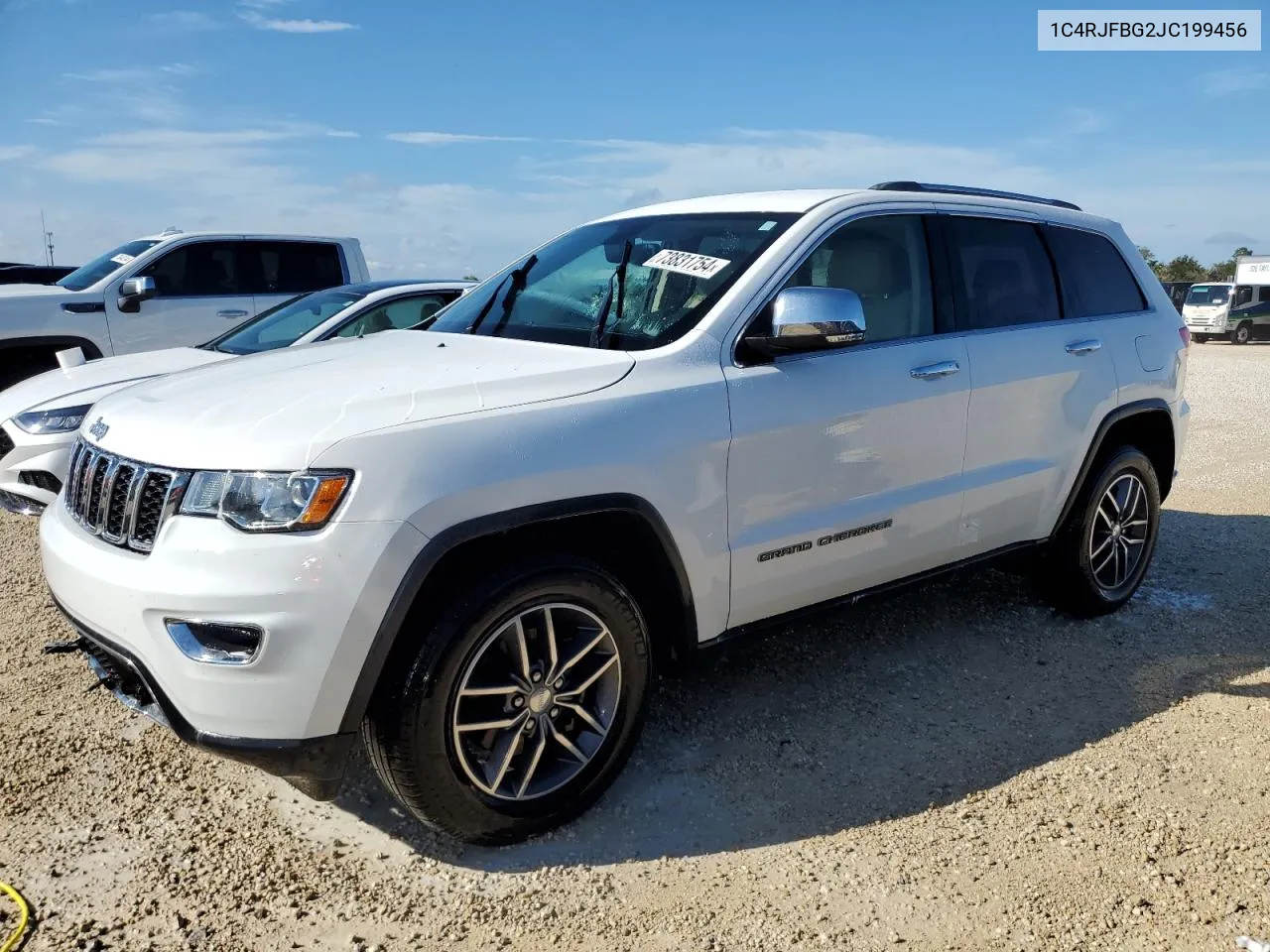 2018 Jeep Grand Cherokee Limited VIN: 1C4RJFBG2JC199456 Lot: 73831754