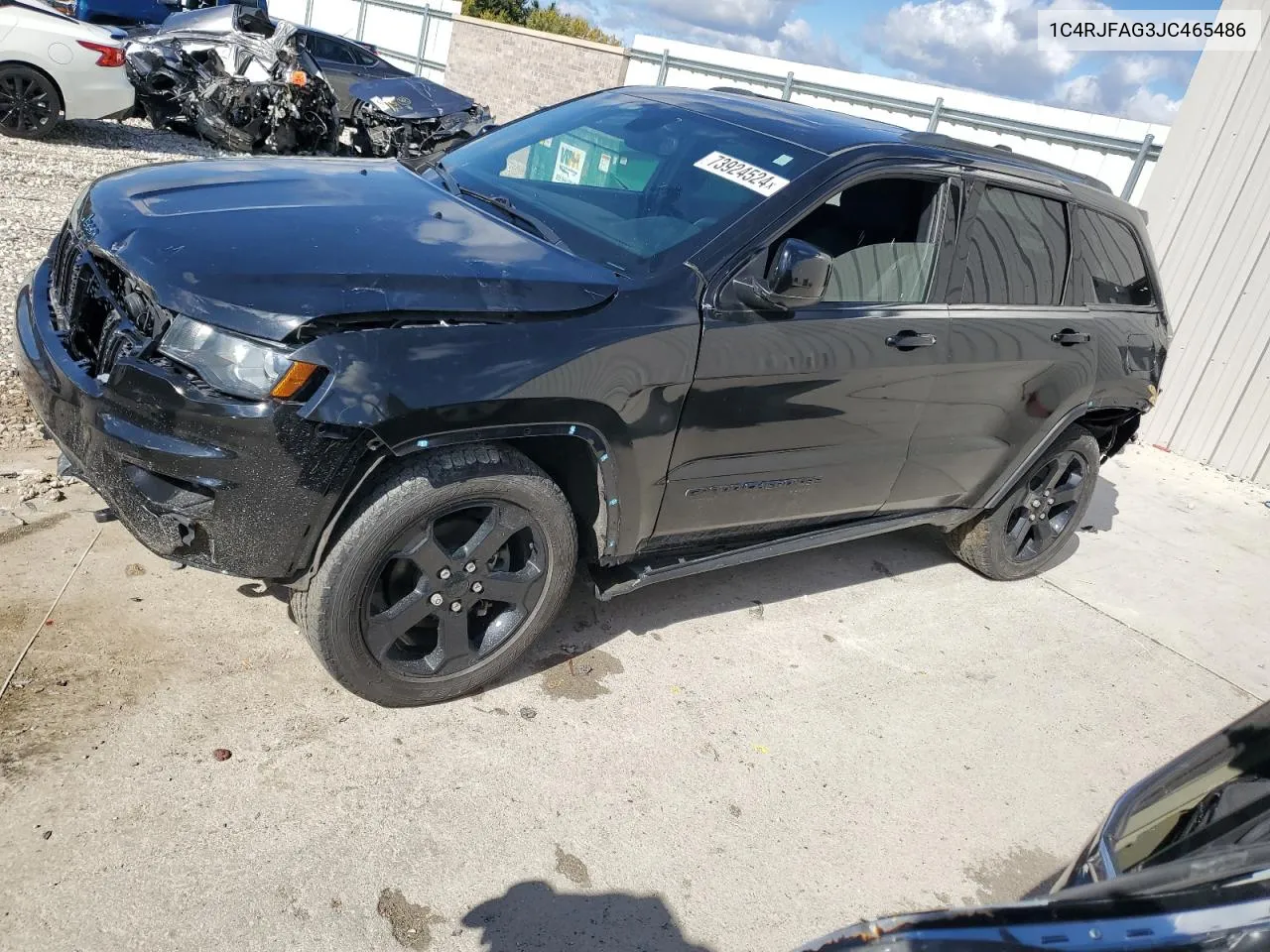 2018 Jeep Grand Cherokee Laredo VIN: 1C4RJFAG3JC465486 Lot: 73924524