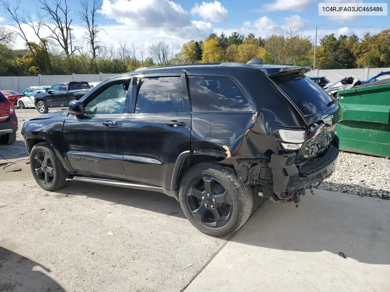 2018 Jeep Grand Cherokee Laredo VIN: 1C4RJFAG3JC465486 Lot: 73924524