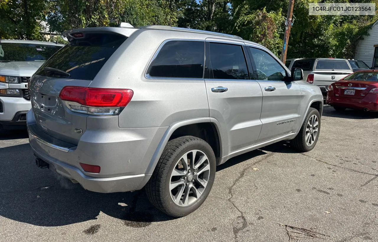 2018 Jeep Grand Cherokee Overland VIN: 1C4RJFCG1JC123564 Lot: 73979534