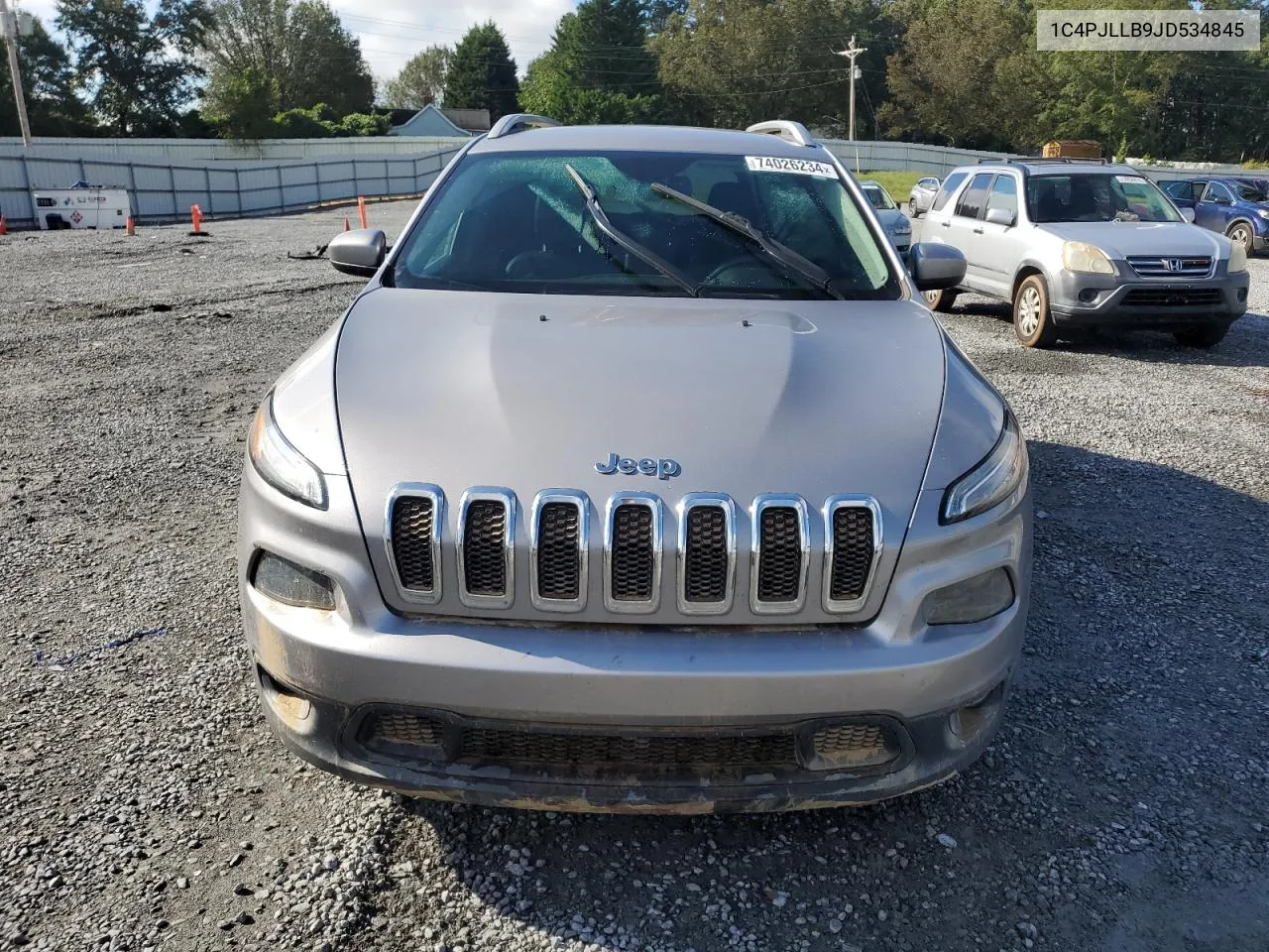 2018 Jeep Cherokee Latitude Plus VIN: 1C4PJLLB9JD534845 Lot: 74026234