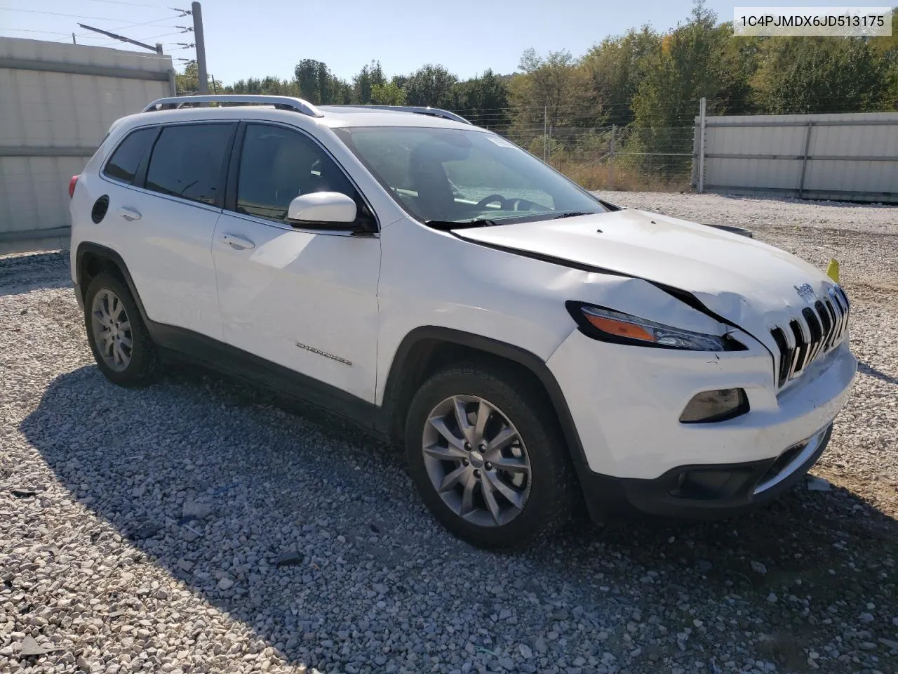 2018 Jeep Cherokee Limited VIN: 1C4PJMDX6JD513175 Lot: 74285324