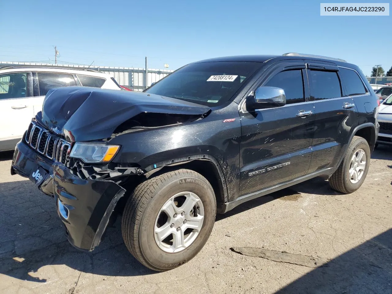 2018 Jeep Grand Cherokee Laredo VIN: 1C4RJFAG4JC223290 Lot: 74288124