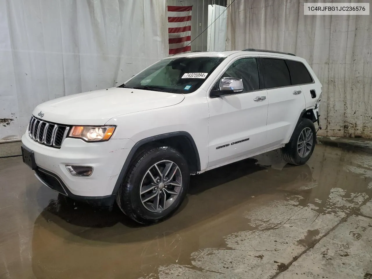 2018 Jeep Grand Cherokee Limited VIN: 1C4RJFBG1JC236576 Lot: 74325994