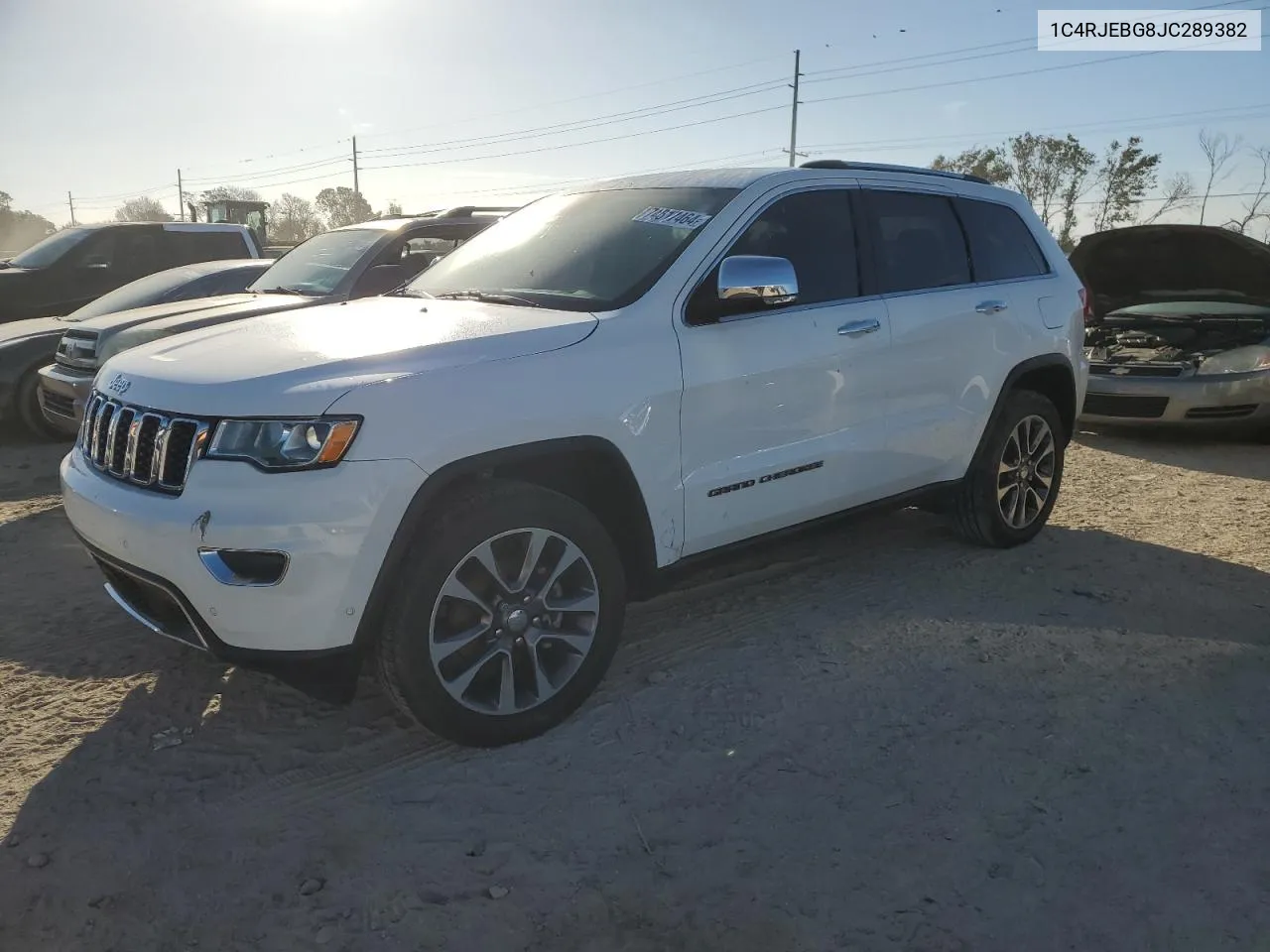 2018 Jeep Grand Cherokee Limited VIN: 1C4RJEBG8JC289382 Lot: 74517464