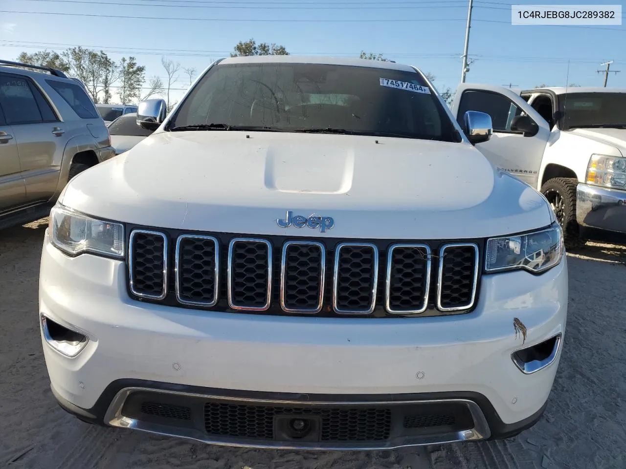 2018 Jeep Grand Cherokee Limited VIN: 1C4RJEBG8JC289382 Lot: 74517464