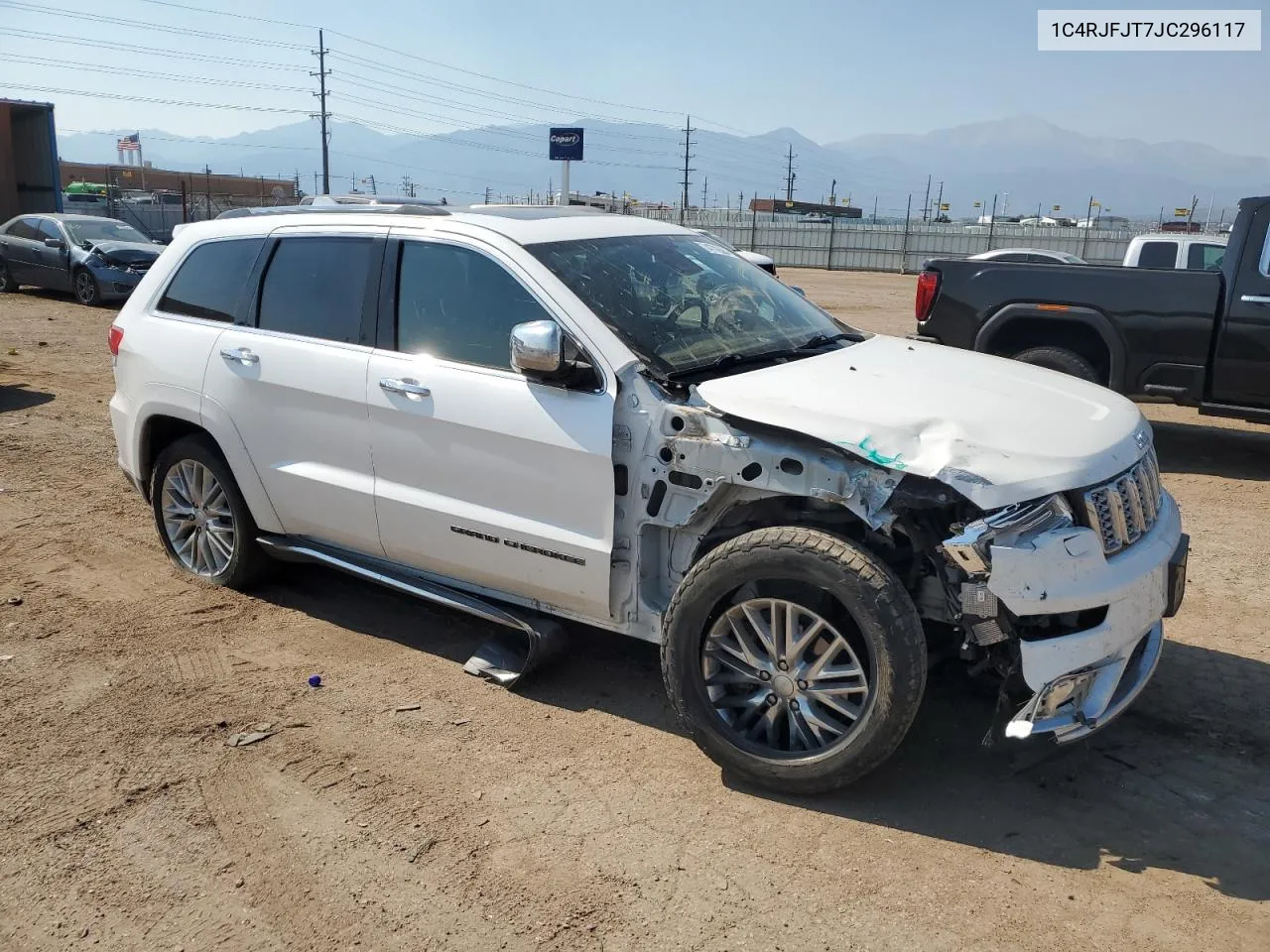 2018 Jeep Grand Cherokee Summit VIN: 1C4RJFJT7JC296117 Lot: 74778584