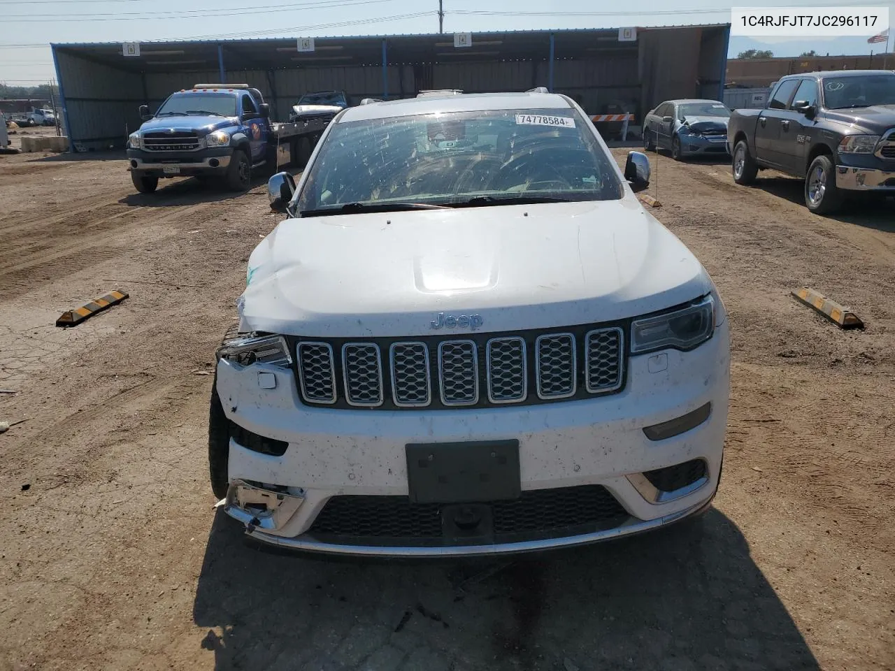 2018 Jeep Grand Cherokee Summit VIN: 1C4RJFJT7JC296117 Lot: 74778584