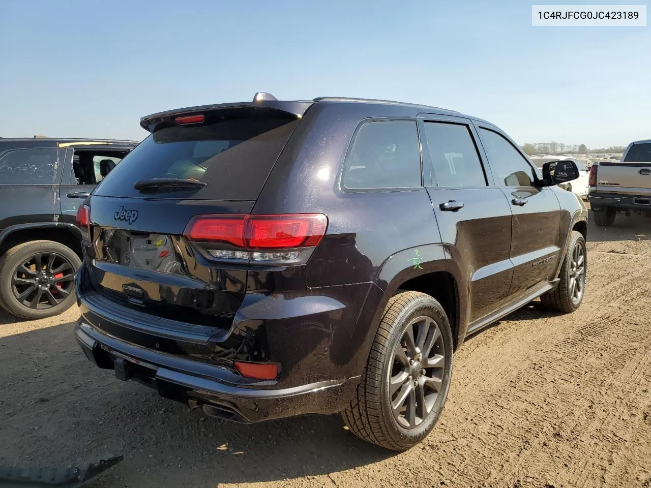 2018 Jeep Grand Cherokee Overland VIN: 1C4RJFCG0JC423189 Lot: 74907034