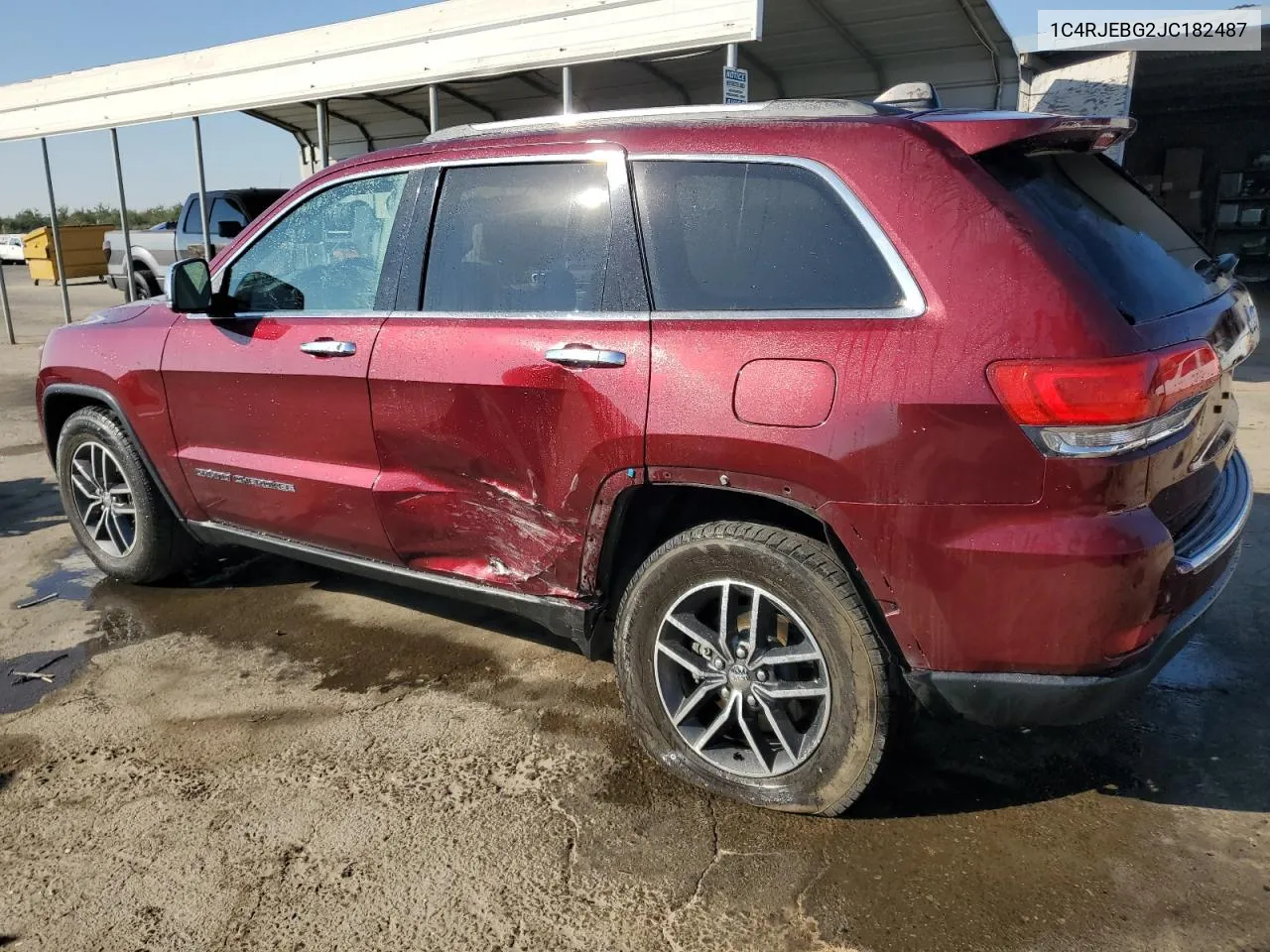 2018 Jeep Grand Cherokee Limited VIN: 1C4RJEBG2JC182487 Lot: 75056174