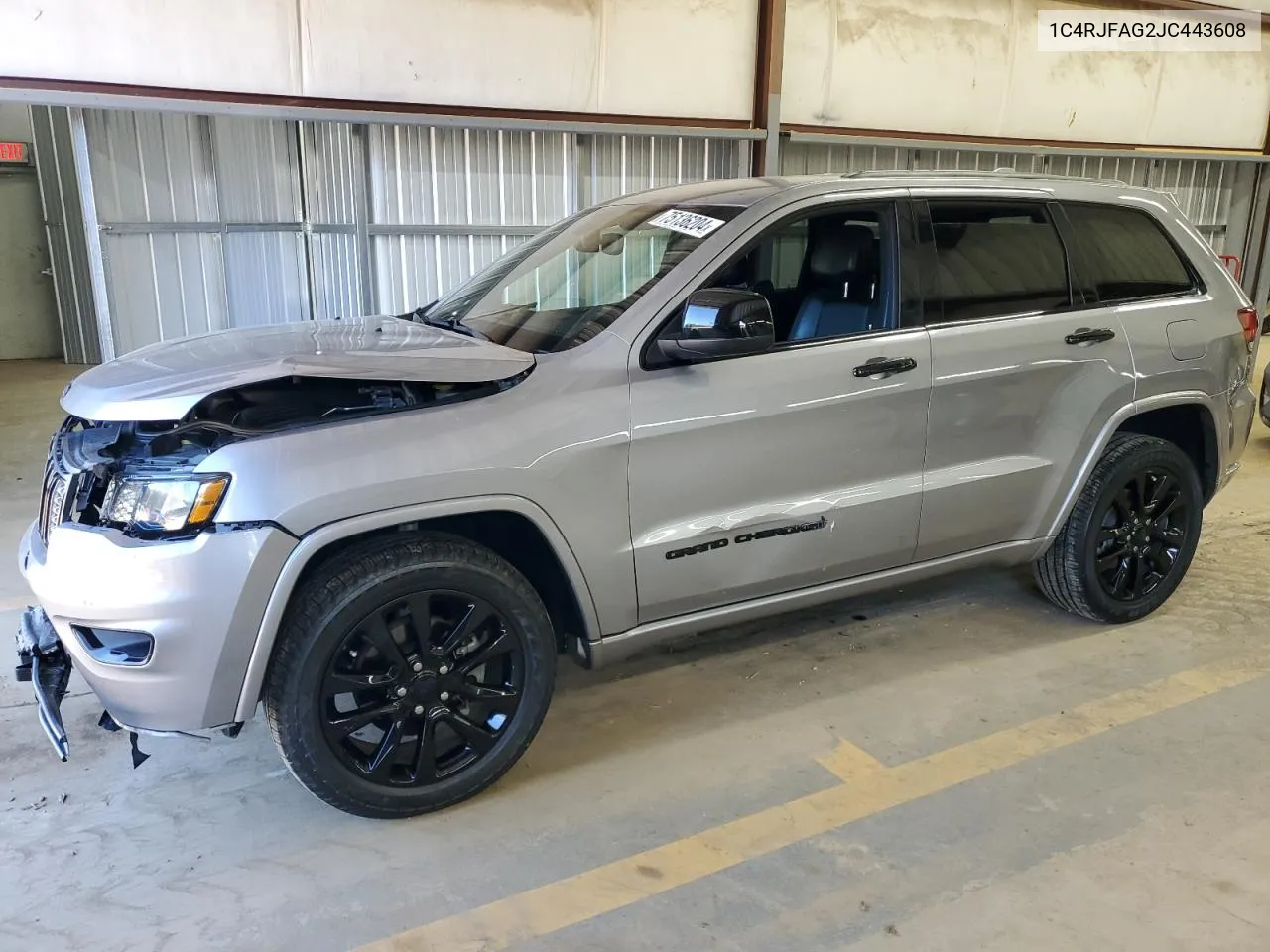 2018 Jeep Grand Cherokee Laredo VIN: 1C4RJFAG2JC443608 Lot: 75136204